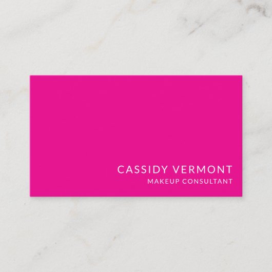 Stijlvolle professionele schoonheidsmake-up consul visitekaartje (Voorkant)