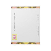 Stijlvolle professionele scriptnaam Monogram Tarta Notitieblok (Linkerzijde)