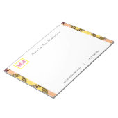 Stijlvolle professionele scriptnaam Monogram Tarta Notitieblok (Schuin)