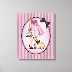 Stijlvolle promenade canvas afdruk