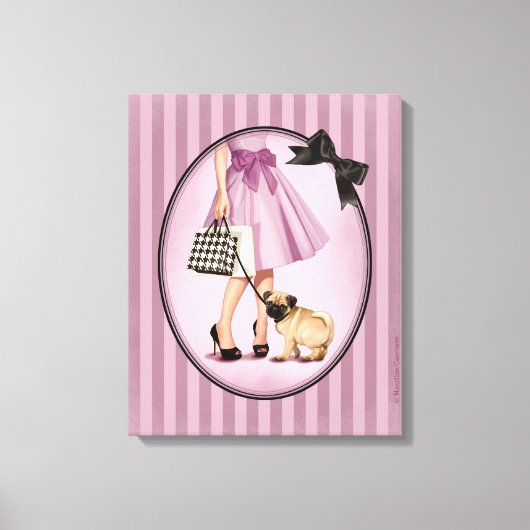 Stijlvolle promenade canvas afdruk (Voorkant)