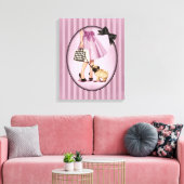 Stijlvolle promenade canvas afdruk (Insitu (Woonkamer))