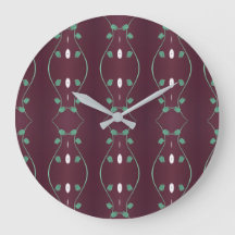 Stijlvolle pruimenklok met groen en wit