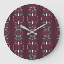 Stijlvolle pruimenklok met groen en wit grote klok