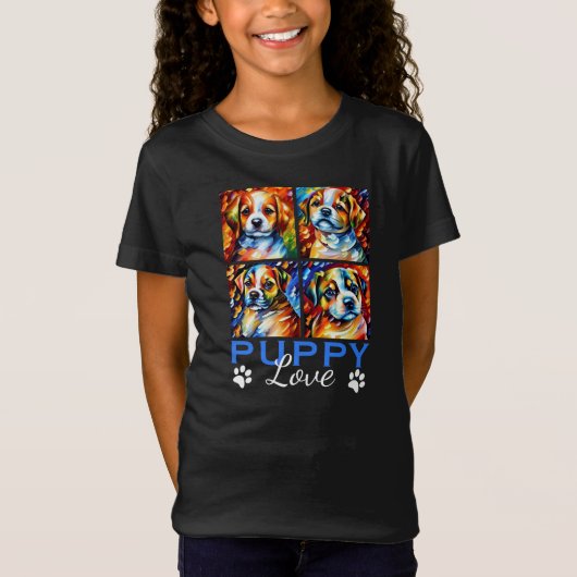 Stijlvolle Puppies T-shirt (Voorkant)