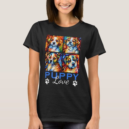 Stijlvolle Puppies T-shirt (Voorkant)