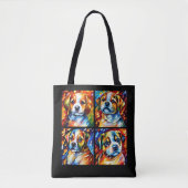 Stijlvolle Puppies Tote Bag (Voorkant)