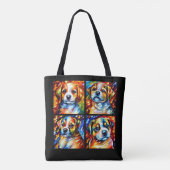 Stijlvolle Puppies Tote Bag (Achterkant)