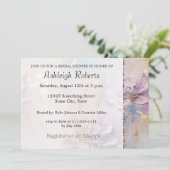 Stijlvolle Purple Floral Kaart (Staand voorkant)