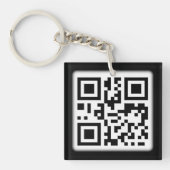 Stijlvolle QR-code Acrylische Sleutelhanger (voorkant)