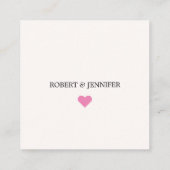 Stijlvolle QR Code Bruiloft RSVP Kaart, Online ant Informatiekaartje (Achterkant)