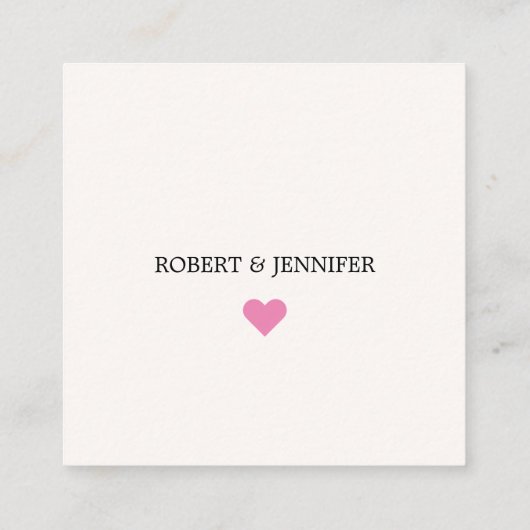 Stijlvolle QR Code Bruiloft RSVP Kaart, Online ant Informatiekaartje (Achterkant)