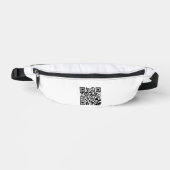 Stijlvolle QR-code Fanny Pack voor promotiegebruik Heuptasje (Voorkant)