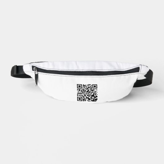Stijlvolle QR-code Fanny Pack voor promotiegebruik Heuptasje (Voorkant)