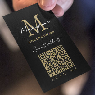 Stijlvolle QR-code zakelijk logo Visitekaartje