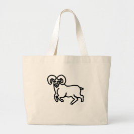 Stijlvolle Ram Zodiac Tote Tas