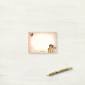 Stijlvolle  Raphael Cherub en Little Bird Post-it® Notes (Op bureau)