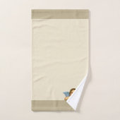 Stijlvolle Raphael Cherub op beige keukenset Bad Handdoek (Handdoek)