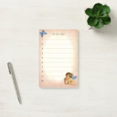 Stijlvolle Raphael Cherubijn & Blauwe Vlinder Post-it® Notes (Kantoor)