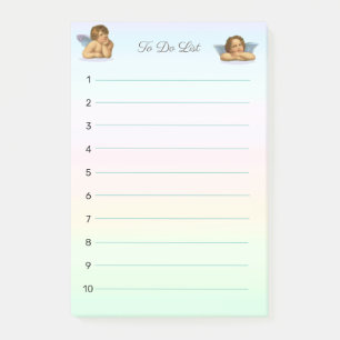 Stijlvolle Raphael Cherubijnen op Pasteltinten Post-it® Notes
