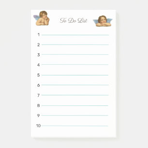 Stijlvolle Raphael cherubijnen op wit Post-it® Notes