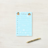 Stijlvolle Raphael Cherubs & Lichte Bollen Post-it® Notes (Op bureau)