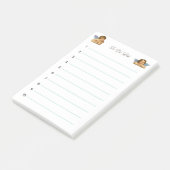 Stijlvolle Raphael Cherubs op wit Post-it® Notes (Schuin)