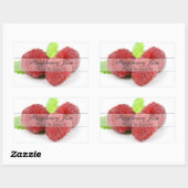 Stijlvolle Raspberry Canning Label Sticker (Vel)