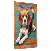 Stijlvolle realistische 3D Beagle hond kleurrijke  Klembord (Rechts)