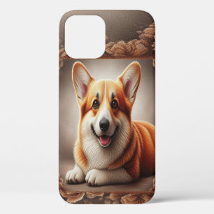 Stijlvolle realistische kleurrijke Border Corgi Do Case-Mate iPhone Case