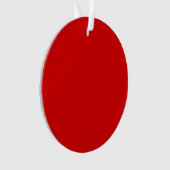 Stijlvolle Red Circle Acryl Ornament voor Home Dec (voorkant)
