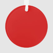 Stijlvolle Red Circle Acryl Ornament voor Home Dec (achterkant)