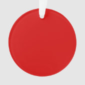 Stijlvolle Red Circle Acryl Ornament voor Home Dec (voorkant)