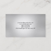 Stijlvolle Red Grey Modern unieke Trendy Professio Visitekaartje (Achterkant)