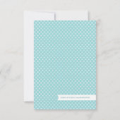 Stijlvolle Red White-ballon RSVP-kaart RSVP Kaartje (Achterkant)