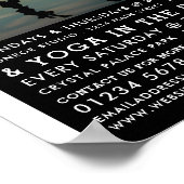 Stijlvolle reflectie portret, Yoga Class Advert Poster (Hoek)