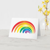 Stijlvolle regenboog kaart (Gele Bloem)