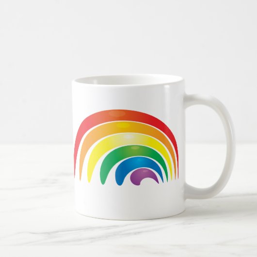 Stijlvolle regenboog koffiemok (Rechts)