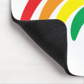 Stijlvolle regenboog muismat (Hoek)