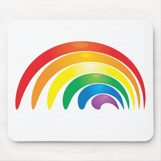 Stijlvolle regenboog muismat (Voorkant)