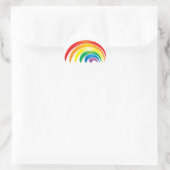 Stijlvolle regenboog ronde sticker (Tas)