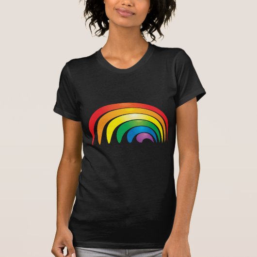 Stijlvolle regenboog t-shirt (Voorkant)