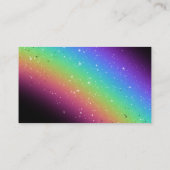 Stijlvolle regenboog visitekaartje (Achterkant)