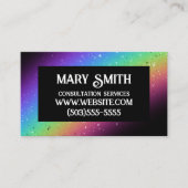 Stijlvolle regenboog visitekaartje (Voorkant)