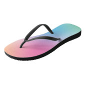 Stijlvolle regenboogkleuren Elegant roze rood geel Teenslippers (Schuin)