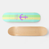 Stijlvolle regenboogpasta-kleuren Anchor Custom Persoonlijk Skateboard (Horizontaal)