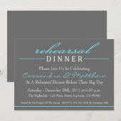 Stijlvolle repetities voor binnenpartijen (blauw) kaart (Voorkant / Achterkant)