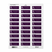 Stijlvolle retour adreslabels | RSVP Etiket (Full Sheet)