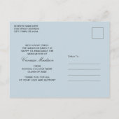 Stijlvolle Retro  3 Aankondiging van het Afstudeer Briefkaart (Achterkant)