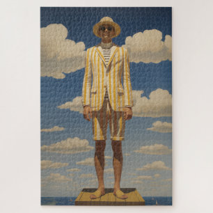 Stijlvolle Retro Beachwear Opvallende Zomer Mode Legpuzzel